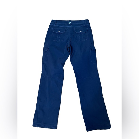 Kuhl Legendary pants womens convertible rollup hiking cargo Navy Blue stretch 8 - Picture 4 of 5